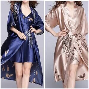 Kimono Silky Robes Planet Avenue Collection World Class Quality Size XXL